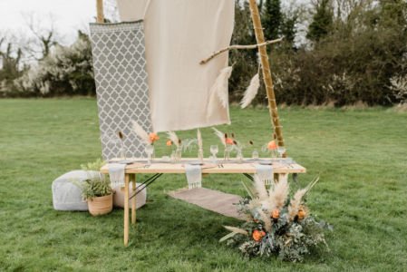BEST Landscape Wedding Creations UK Naked Tipi Boho Style - Cotswold Tipis Spring Open Day