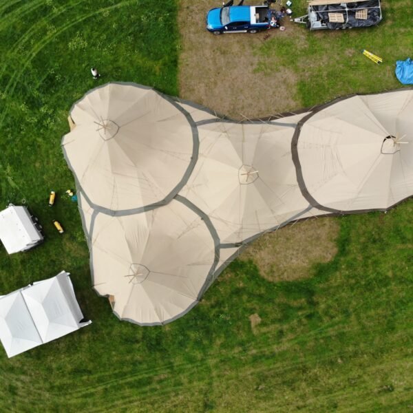 Catering Tent from the air